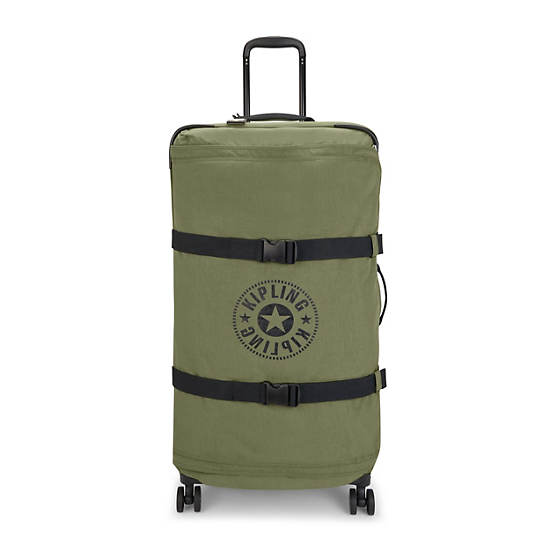 Kipling Spontaneous Large Rolling Suitcases Strong Moss | CA 1747LI